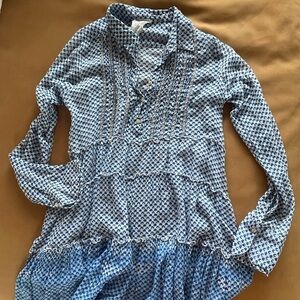 Free People Urbanized Tuxedo Ombré Tunic Top Dress